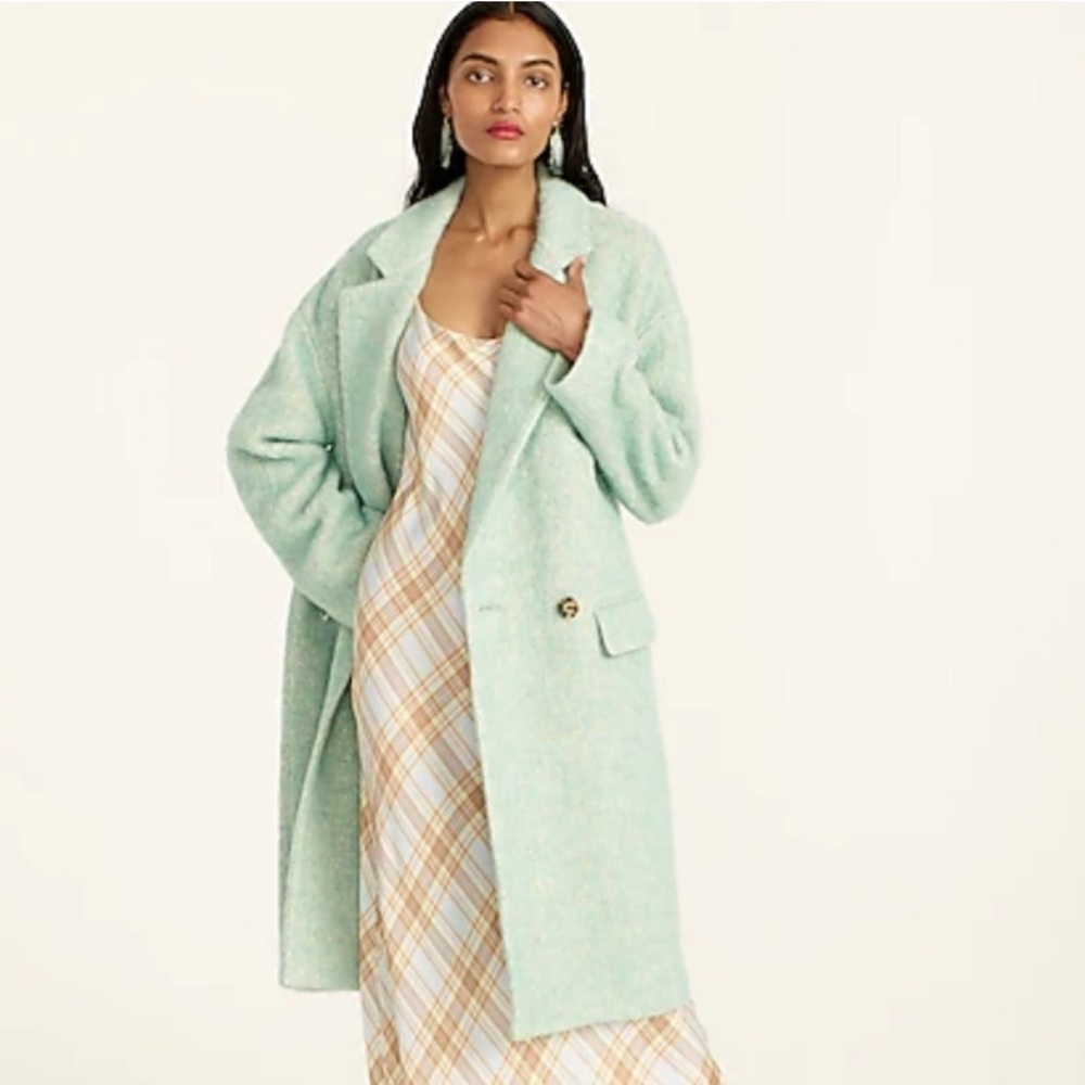J Crew Relaxed Top Coat Size M